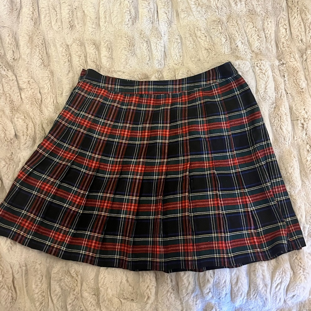 Urban Outfitters red plaid skirt, great condition